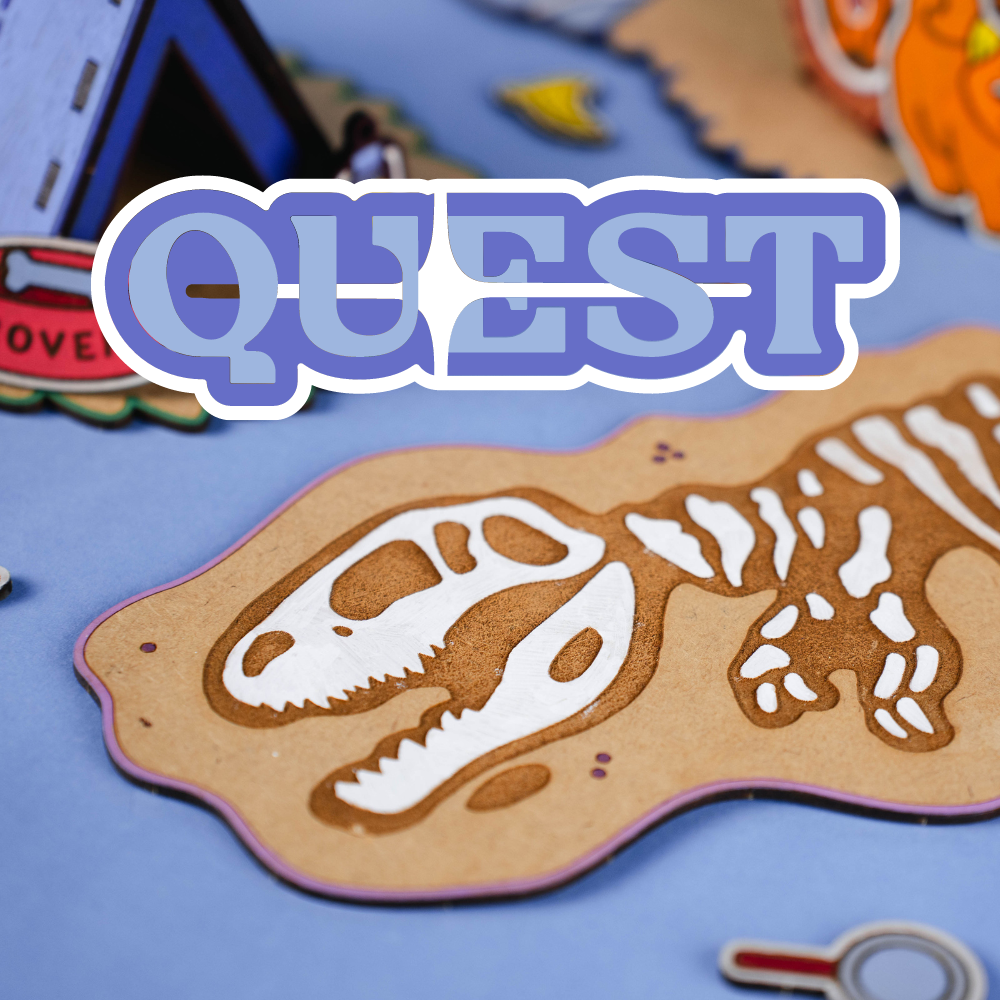 Quest Crateit trælegetøj med logo